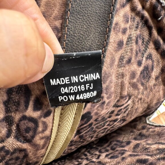 Laredo Access Distressed Brown Leather Snip Toe Western Boho Boots Women's 8.5M - Picture 13 of 13